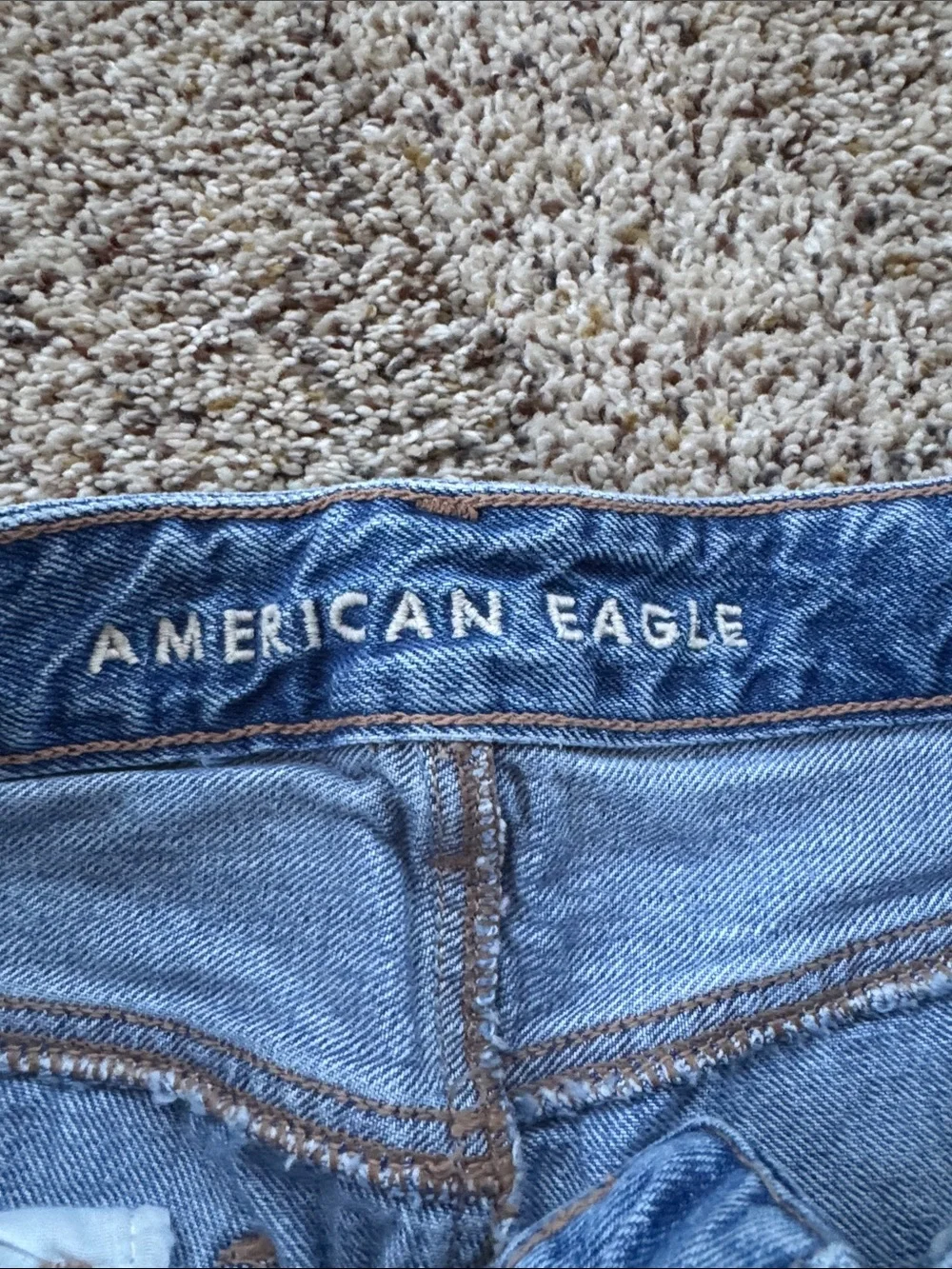 American Eagle Distressed Blue Denim shorts